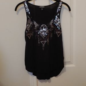 Sequin tank top